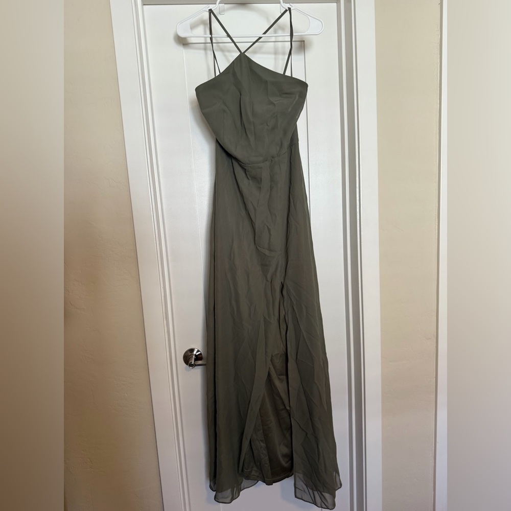 Birdy Grey halter moss green Dress